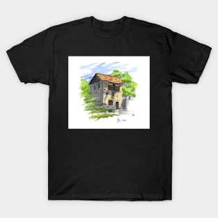 Sin, historic building Spanish Pyrenees T-Shirt